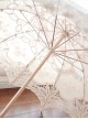 Sweet Hollow Out White Lace Princess Lolita Decorative Umbrella