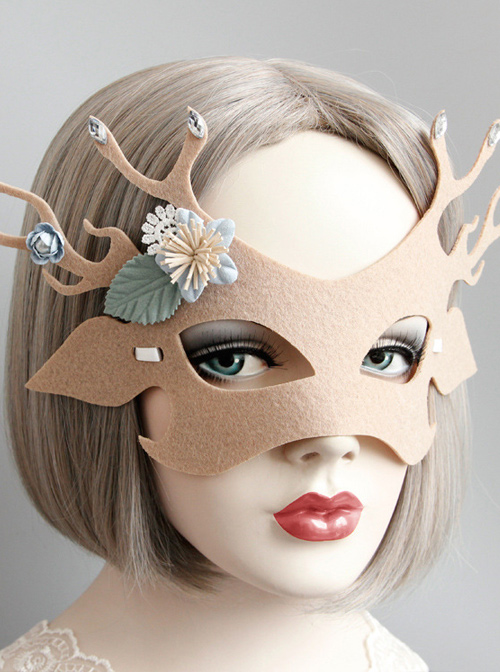 Elk Dancing Party Christmas Lolita Mask