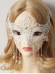 White Lace Elegant Classic Lolita Christmas Mask