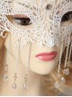 White Lace Elegant Classic Lolita Christmas Mask