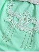 White Lace Elegant Classic Lolita Christmas Mask