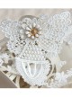 Elegant White Lace Butterfly Lolita Mask