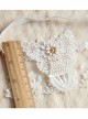 Elegant White Lace Butterfly Lolita Mask