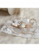 White Lace Flower Tulle Bride Lolita Mask