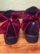 Retro Velvet Big Bowknot Lolita Short Socks