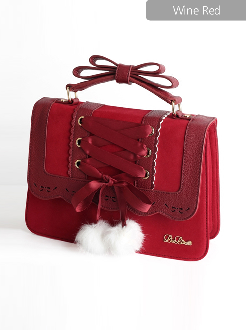 Christmas Lace-up Classic Lolita Bag