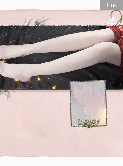 Elegant Petal Translucent Classic Lolita Pantyhose