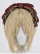 Fog-moon And Crown Series Bowknot Elegance KC Classic Lolita Headband With Detachable Pearl