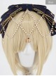 Fog-moon And Crown Series Bowknot Elegance KC Classic Lolita Headband With Detachable Pearl