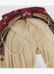 Fog-moon And Crown Series Bowknot Elegance KC Classic Lolita Headband With Detachable Pearl