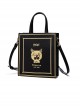 Cool Cat Gilding Printing Gothic Lolita Black Shoulder Bag