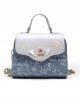 Light Blue Printing Elegant Classic Lolita Shoulder Bag