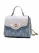 Light Blue Printing Elegant Classic Lolita Shoulder Bag