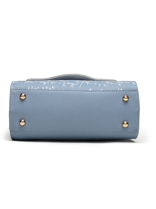 Light Blue Printing Elegant Classic Lolita Shoulder Bag