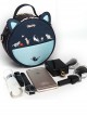 Cute Cat Embroidery Sweet Lolita Blue Shoulder Bag