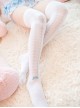 Cute Blue-white Rabbit Sweet Lolita Thigh Socks