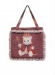 Coronation Bear Series Printing Classic Lolita Shoulder Bag