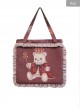 Coronation Bear Series Printing Classic Lolita Shoulder Bag
