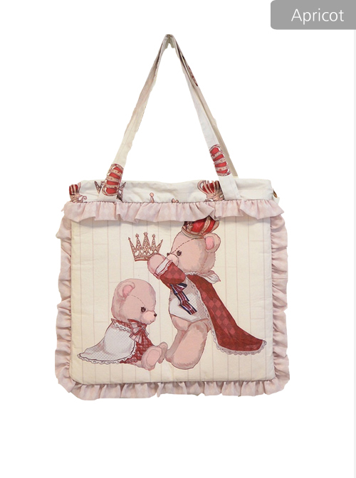 Coronation Bear Series Printing Classic Lolita Shoulder Bag