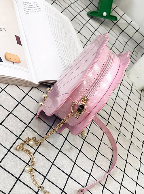 Cute Laser Seashell-shape Lolita Pearl Chain Shoulder Bag