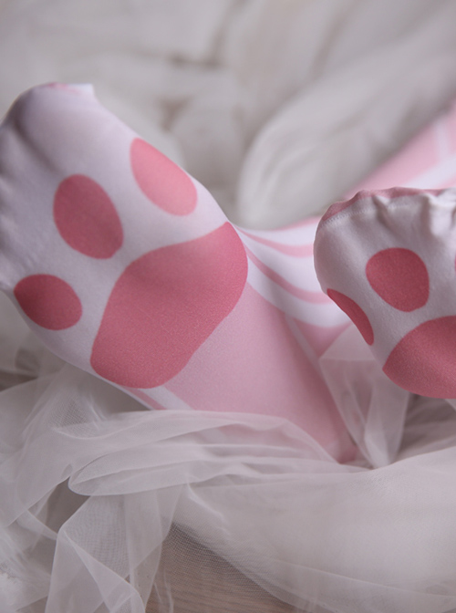 Cute Rabbit Pink Sweet Lolita Thigh Socks