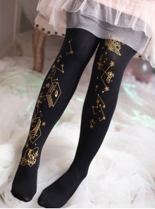 Bronzing Magic Book Lolita Black Or White Pantyhose