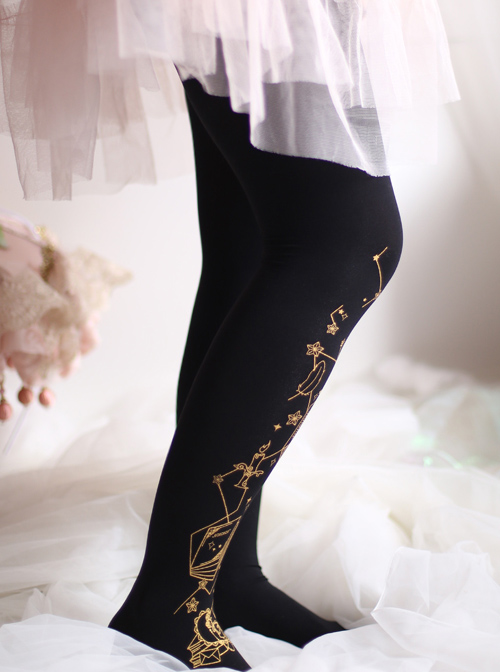 Bronzing Magic Book Lolita Black Or White Pantyhose