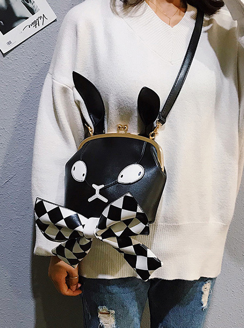 Dark Style Gothic Poker Bunny Bowknot Lolita Shoulder Bag