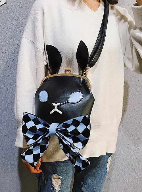 Dark Style Gothic Poker Bunny Bowknot Lolita Shoulder Bag