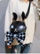 Dark Style Gothic Poker Bunny Bowknot Lolita Shoulder Bag