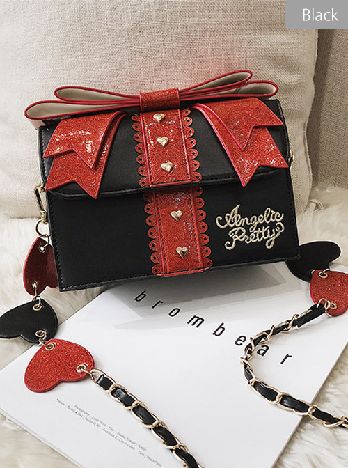 Sequin Bowknot Exquisite Gift Box Sweet Lolita Shoulder Bag