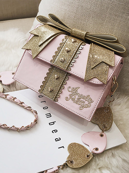 Sequin Bowknot Exquisite Gift Box Sweet Lolita Shoulder Bag