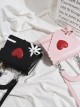 Gift Box Bowknot Love Heart Wavy Lace Sweet Lolita Shoulder Bag