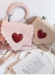 Gift Box Bowknot Love Heart Wavy Lace Sweet Lolita Shoulder Bag