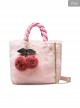Plush Cherry Pendant Sweet Lolita Shoulder Bag