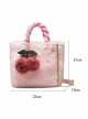 Plush Cherry Pendant Sweet Lolita Shoulder Bag