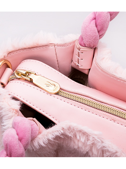 Plush Cherry Pendant Sweet Lolita Shoulder Bag