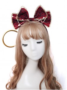 Alice's Christmas Series KC Printing Classic Lolita Bowknot Head Hoop