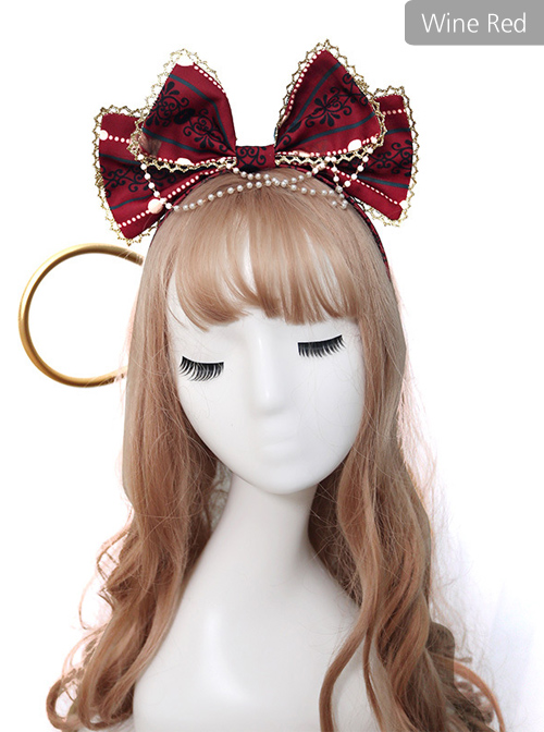 Alice's Christmas Series KC Printing Classic Lolita Bowknot Head Hoop
