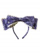 Aristocratic Cat Printing KC Bowknot Classic Lolita Head Hoop