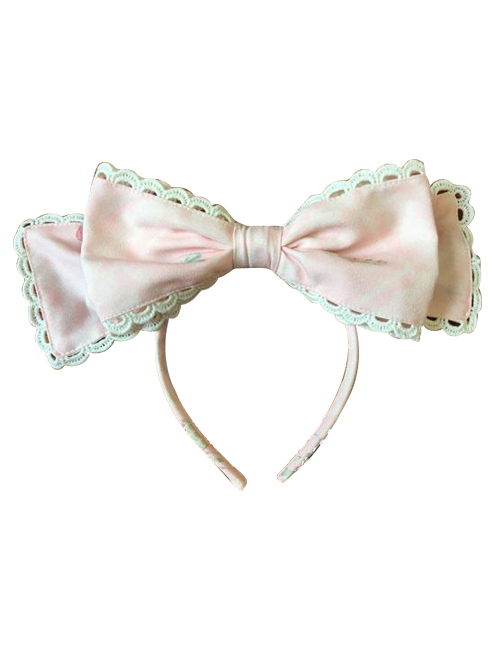 Aristocratic Cat Printing KC Bowknot Classic Lolita Head Hoop