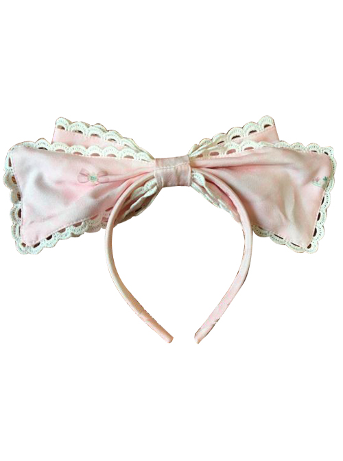 Aristocratic Cat Printing KC Bowknot Classic Lolita Head Hoop