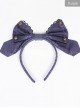 Beauty The Rose Series KC Gothic Lolita Gray And Purple Head Hoop