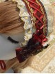 Ancient Castle Elf Printing Lace Bowknot Classic Lolita Hair Band