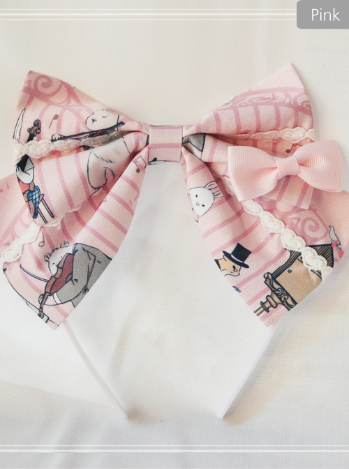 Magic Tea Party Wonderland Quartet Series Printing Sweet Lolita Hair Hoop