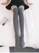 Two Stripes Style Multicolor School Lolita Long Stockings