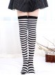 Christmas Classic Zebra Stripes School Lolita Long Stockings