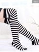 Christmas Classic Zebra Stripes School Lolita Long Stockings