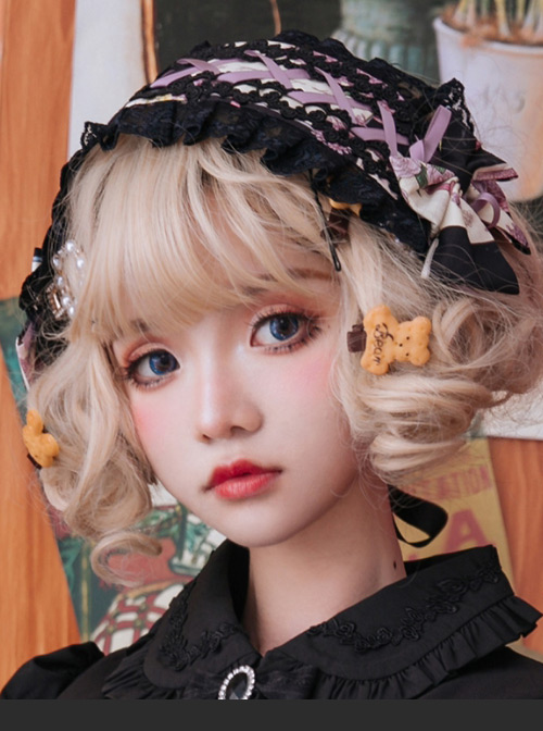 Springtime Hand Stick Series Printing Classic Lolita Hairband