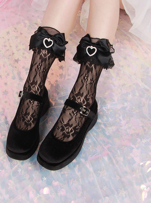 Lolita Wedding Series Bowknot Lace Classic Lolita Knee-socks